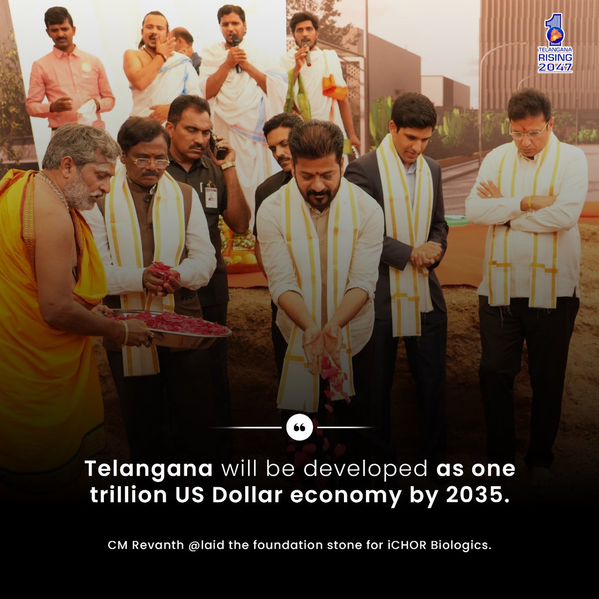 📍 𝐇𝐢𝐠𝐡𝐥𝐢𝐠𝐡𝐭𝐬 𝐟𝐫𝐨𝐦 𝐂𝐌 <a href="/revanth_anumula/">Revanth Reddy</a> 𝐚𝐝𝐝𝐫𝐞𝐬𝐬 𝐚𝐭 𝐭𝐡𝐞 𝐟𝐨𝐮𝐧𝐝𝐚𝐭𝐢𝐨𝐧 𝐬𝐭𝐨𝐧𝐞 𝐜𝐞𝐫𝐞𝐦𝐨𝐧𝐲 𝐨𝐟 𝐢𝐂𝐇𝐎𝐑 𝐁𝐢𝐨𝐥𝐨𝐠𝐢𝐜𝐬, 𝐆𝐞𝐧𝐨𝐦𝐞 𝐕𝐚𝐥𝐥𝐞𝐲, 𝐇𝐲𝐝𝐞𝐫𝐚𝐛𝐚𝐝! 

#TelanganaRising