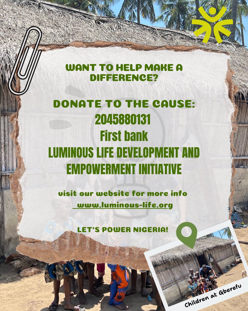 Luminous_Life_F's tweet photo. 3 out of 4 schools in Nigeria have NO electricity.
That’s 75% of public primary and secondary schools literally operating in the dark.
Here’s why what we are doing at Luminous Life  matters… 
A thread🧵 https://t.co/AiGhsTZIBp