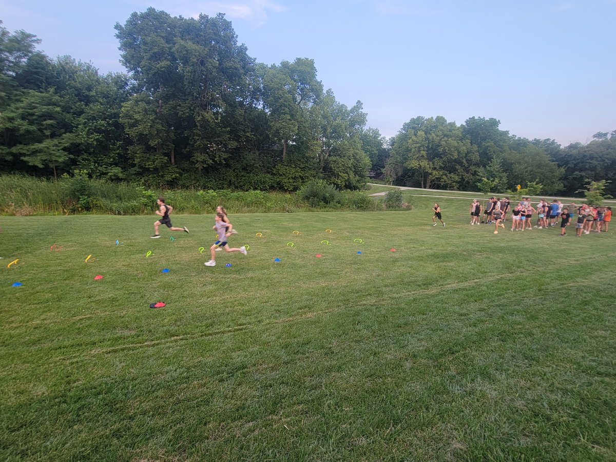 Day 1 of XC Camp in the books!  Had our winners of the annual scavenger hunt.