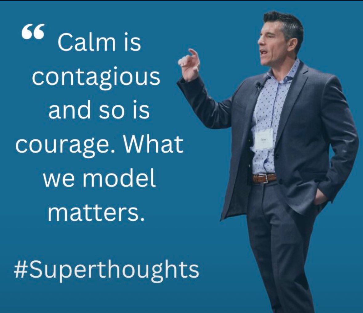 There’s real turbulence in education right now. As leaders, we need to remember that calm is contagious and so is courage. What we model matters more than ever.
#Superthoughts