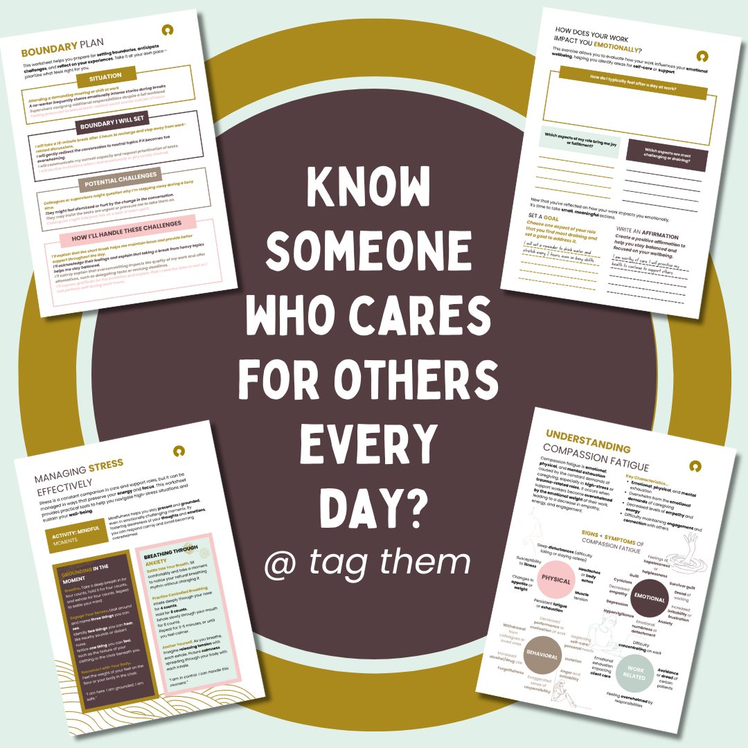 If you know a caregiver, health worker, social worker or therapist, tag them below. Let them know about our Compassion Fatigue Toolkit, designed to help them protect their wellbeing.

💻 Explore the toolkit here: bit.ly/4gZ1Cp0