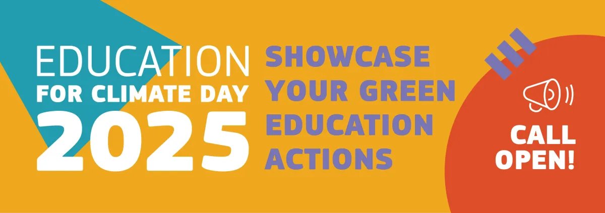 El programa “Educación por el clima” de la UE busca proyectos innovadores de educación ecológica. 

Si has implementado alguno en tu entorno de aprendizaje, participa en esta convocatoria abierta hasta el 5 de septiembre.

education-for-climate.ec.europa.eu/community/upda…