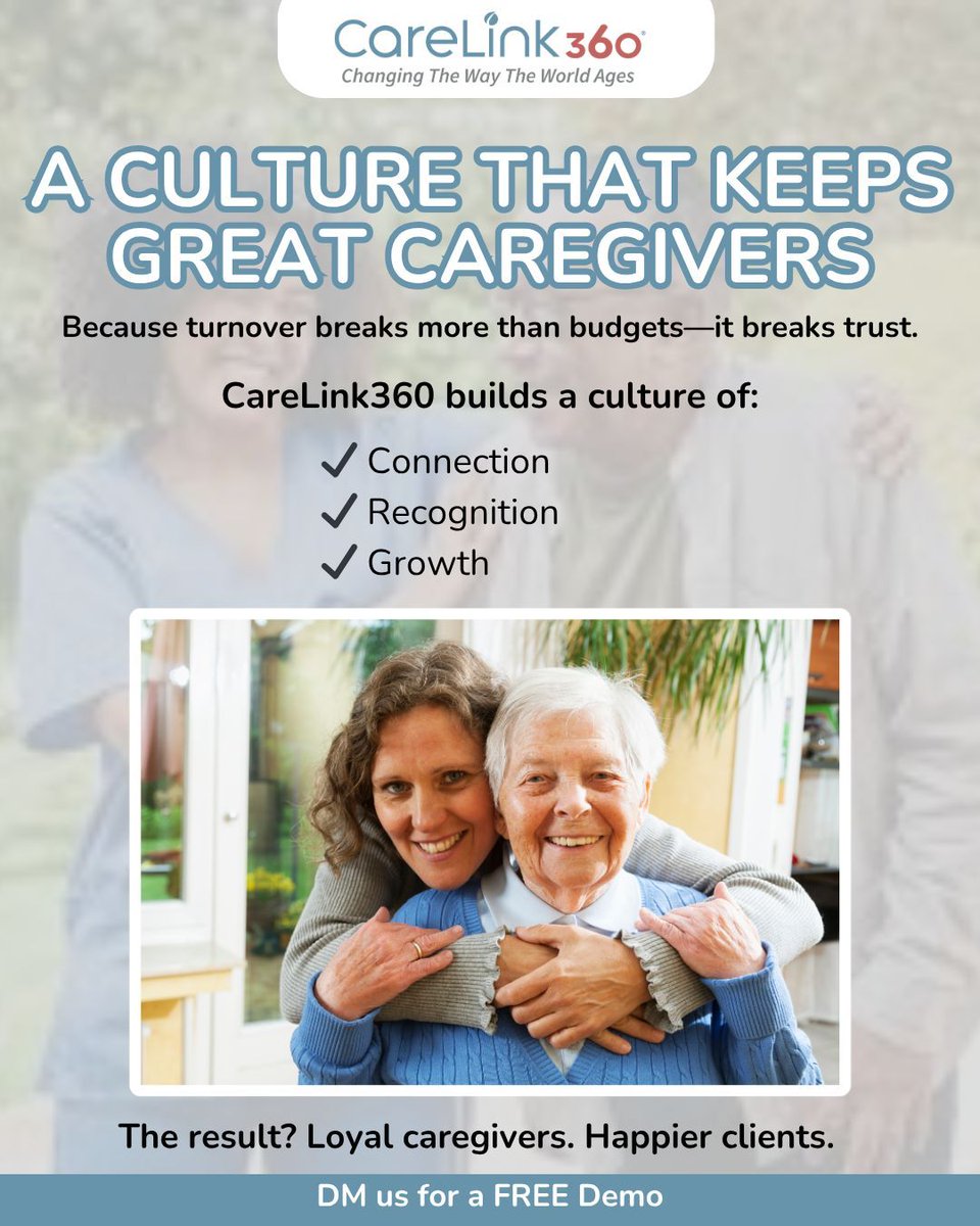 Great caregivers stay where culture thrives. High turnover breaks trust and morale. CareLink360 helps agencies build connection, recognition, and growth—so caregivers stay and care improves.
👉 DM us for a FREE demo.
#CaregiverCulture #CareLink360 #ClientTrust