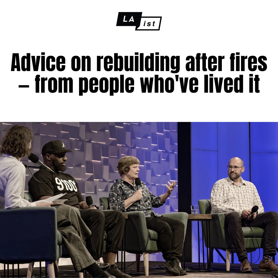 TenantsTogether's tweet image. Rebuilding after wildfires is expensive, exhausting & full of pitfalls. Whether dealing with unscrupulous contractors or skyrocketing costs, it's essential for survivors to lean on community, plan carefully & practice self-care as they rebuild their lives.
laist.com/news/climate-e…