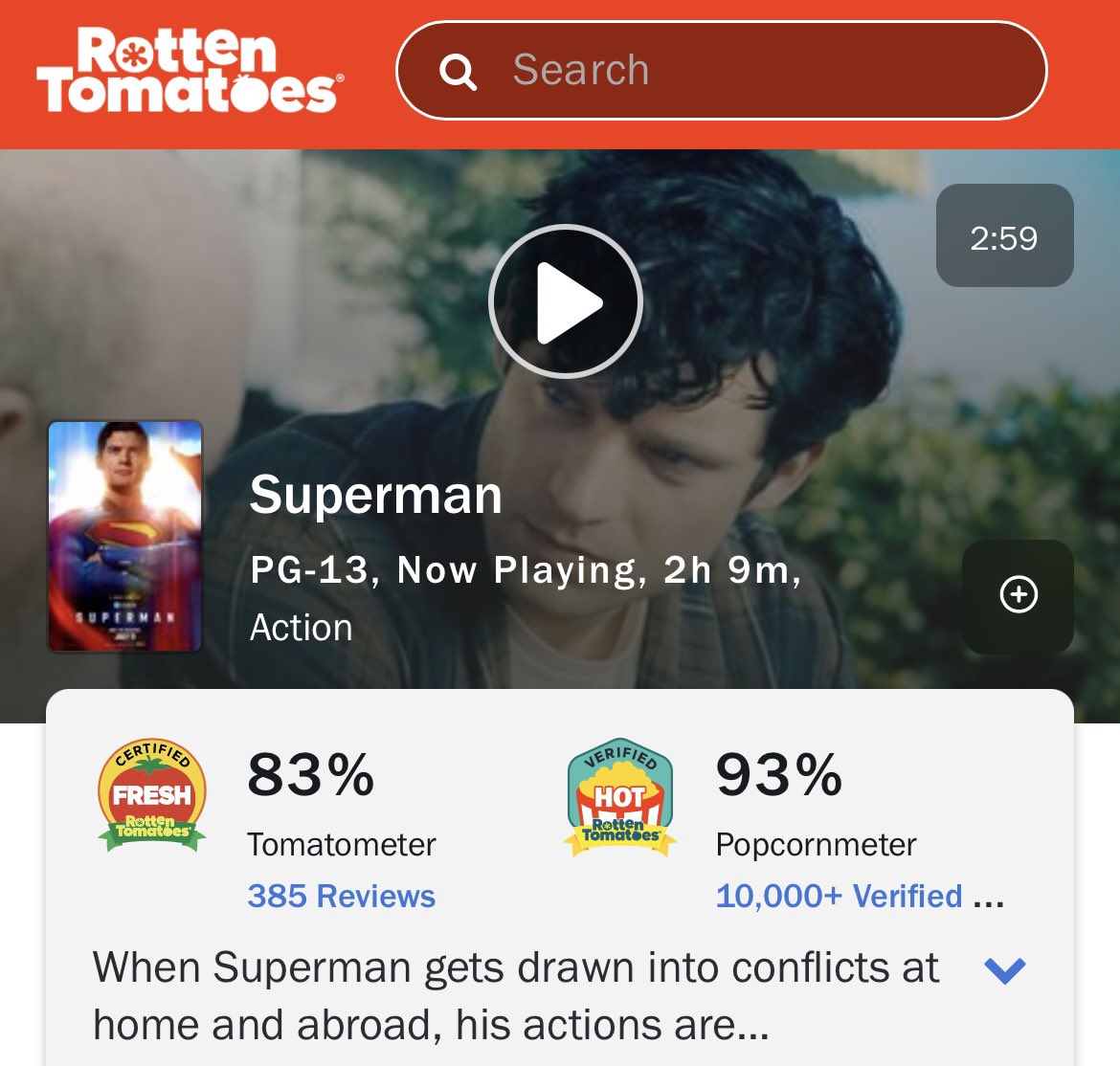 JonSommariva's tweet image. I’m with the audience score on Superman. Just saw it today, and loved every bit of it! Designs in this movie are top notch with a fun classic comics feel.
Shocked by how great Lantern was in this too.