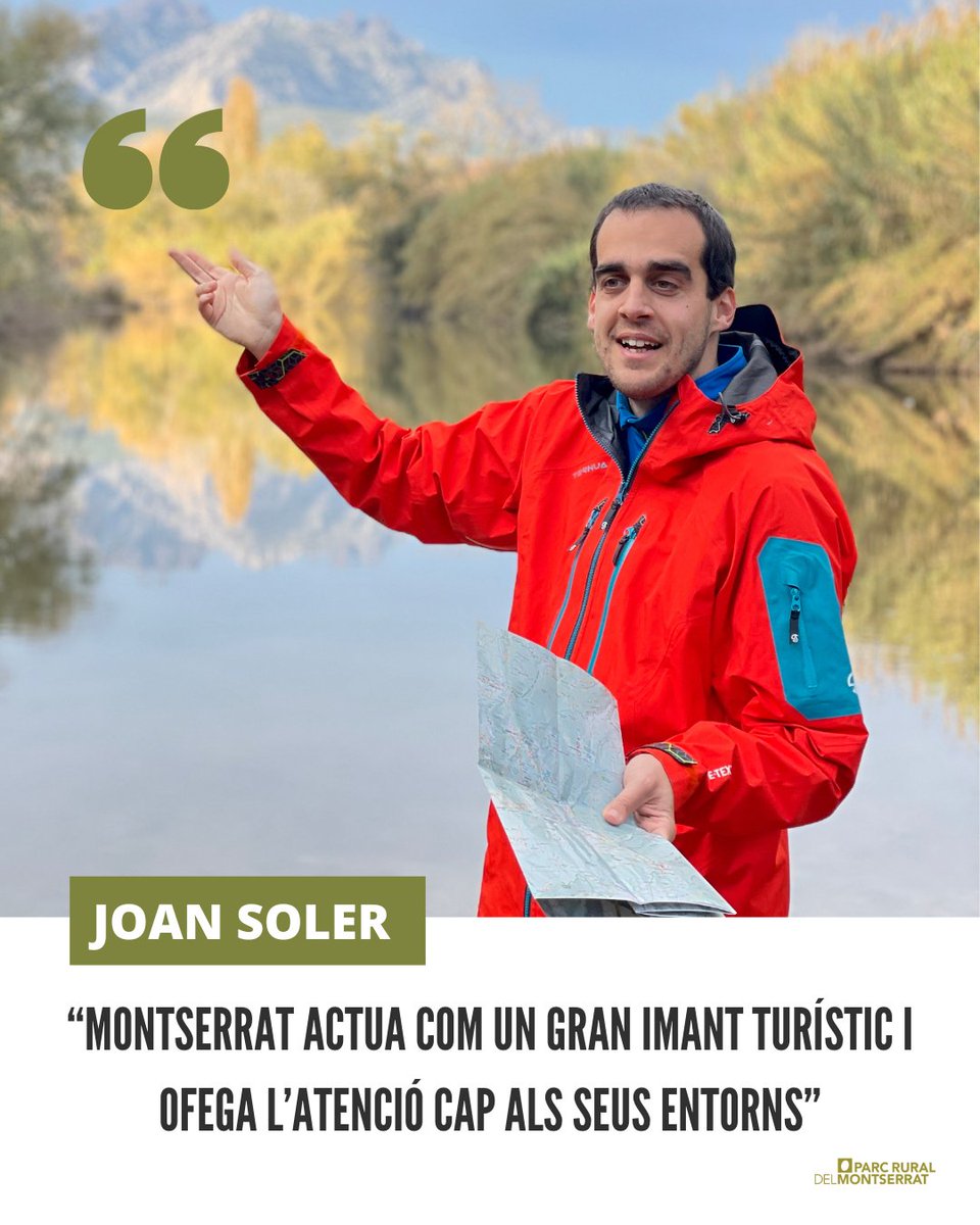 🗣 “Montserrat actua com un gran imant turístic i ofega l’atenció cap als seus entorns.”

Parlem amb el geògraf Joan Soler sobre el paisatge poc conegut que envolta Montserrat, el turisme i la necessitat de reconnectar amb el territori.

🔗parcruraldelmontserrat.cat/informacio/not…