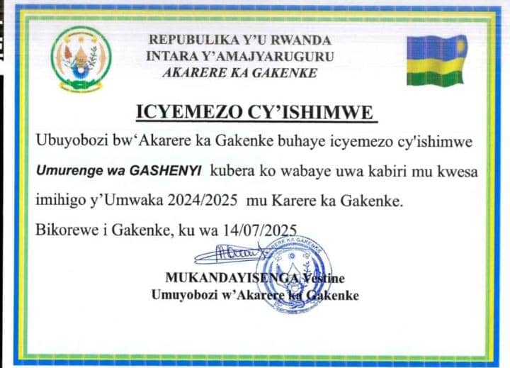 <a href="/GashenyiSector1/">GASHENYI Sector Official Page</a> #Gustinda niyo ntego <a href="/RwandaLocalGov/">Ministry of Local Government | Rwanda</a> <a href="/RwandaNorth/">Northern Province/ Rwanda</a> <a href="/GakenkeDistrict/">Gakenke District</a>