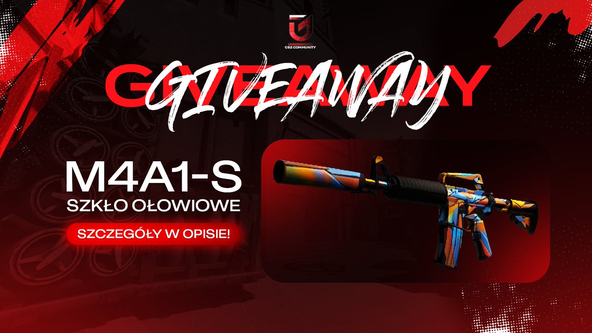 Z okazji 500 osób na serwerze DC mamy dla Was małą niespodziankę 🎁

🔫 Do wygrania: M4A1-S - Szkło Ołowiowe [MW]
💥 Aby wziąć udział wystarczy:
1. Zaprosić 2 osoby na serwer discord.
2. Zaobserować <a href="/SummitClash/">Summit Clash</a> oraz <a href="/PODZIEMIECS2/">UndergroundCS2</a>
3. Kliknąć ✅ pod wiadomością na serwerze DC.