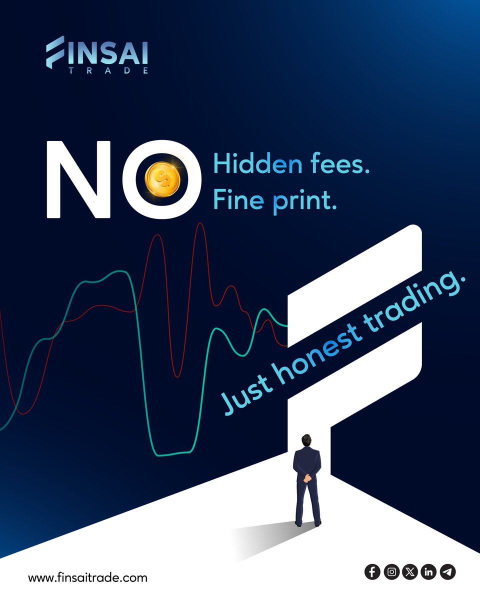 FinsaiTrade's tweet photo. We believe in clarity.
What you see is what you pay—nothing more, nothing hidden.
That’s real transparency.
#NoHiddenFees #TransparentTrading #TradingStrategy #TradeRight #FinsaiTrade https://t.co/Vev6dw5pWn