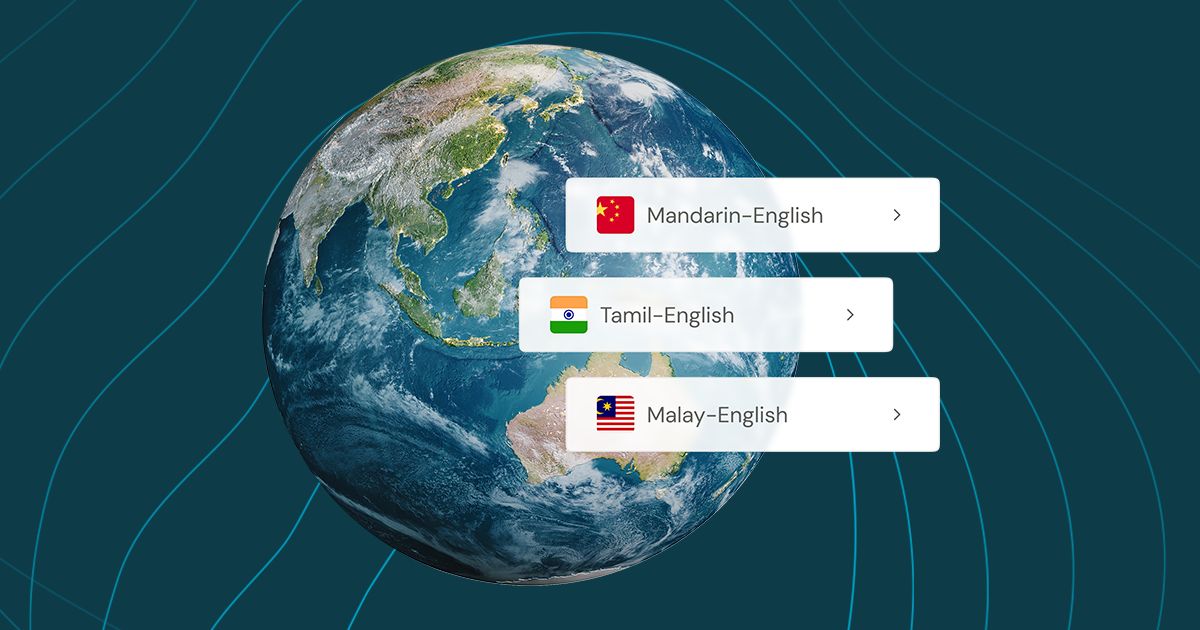 Speechmatics's tweet image. World's first bilingual voice AI models for Southeast Asia are live 🚨
Mandarin-English, Malay-English, Tamil-English models that understand real conversations don't stay in one language.
General models break when someone switches mid-sentence. Ours understand code-switching…