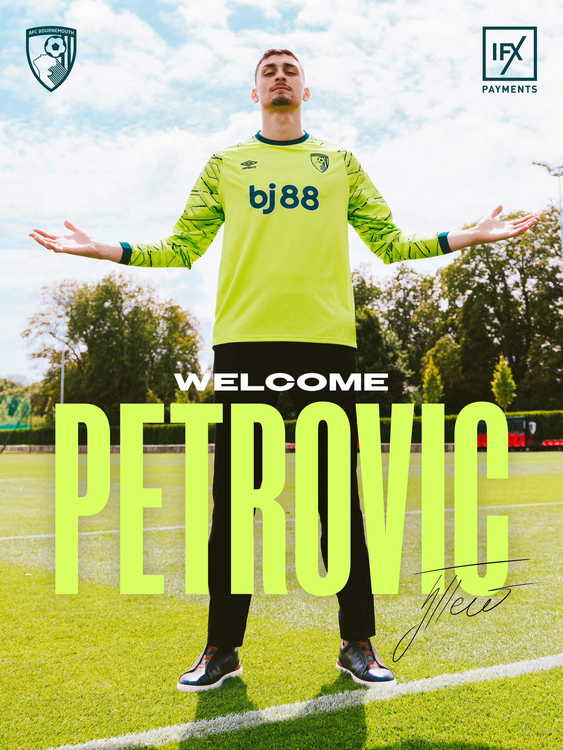 A graphic of Petrovic that says 