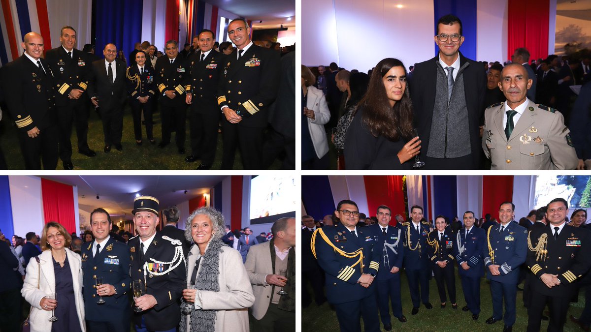Autoridades de alto nivel, representantes del cuerpo diplomático, militares, empresarios, intelectuales, académicos, artistas, periodistas y miembros de la sociedad civil acudieron a la ceremonia organizada en la Residencia de Francia en Lima para celebrar el #14Juillet  2/4