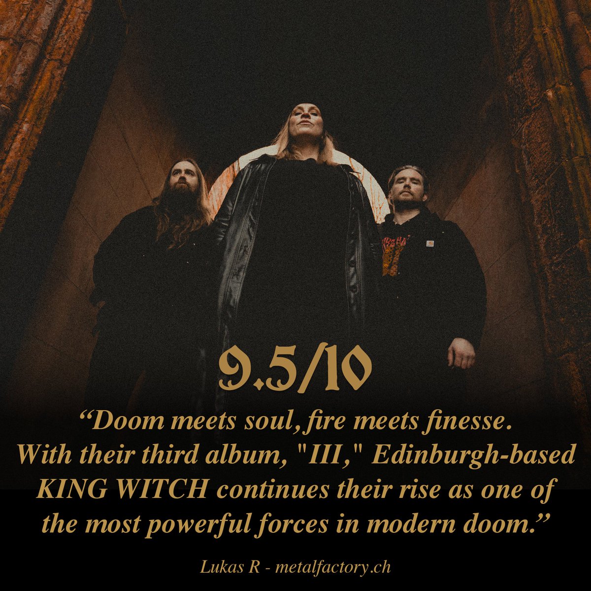 King Witch (@kingwitchband) on Twitter photo Absolute belter of a review! Massive thanks to Lukas over at <a href="/MetalFactoryCH/">Metal Factory - Swiss Metal Magazine</a> for the deep dive into our new album βiiiβ. Read full review here:
metalfactory.ch/music-reviews/β¦ Absolute belter of a review! Massive thanks to Lukas over at <a href="/MetalFactoryCH/">Metal Factory - Swiss Metal Magazine</a> for the deep dive into our new album βiiiβ. Read full review here:
metalfactory.ch/music-reviews/β¦