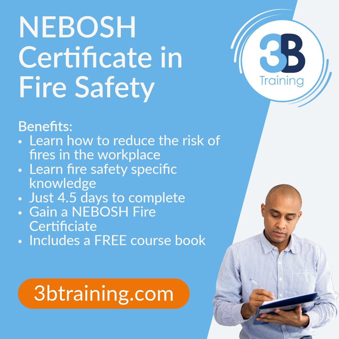 Looking for a NEBOSH General Certificate? 📜

If you're pursuing the NEBOSH General Certificate, 3B Training offers a top-tier learning experience backed by our Gold Learning Partner status.

MORE availability due to popular demand! 📆

Book now at: 3btraining.com/training-cours…