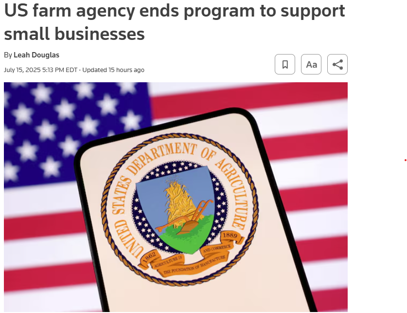 RepAdams's tweet image. Our small, mid-sized, and family farms are the backbone of our economy, but the Trump Administration has chosen to abandon them by defunding the Regional Food Business Centers.
Read my full statement here: adams.house.gov/media-center/p…