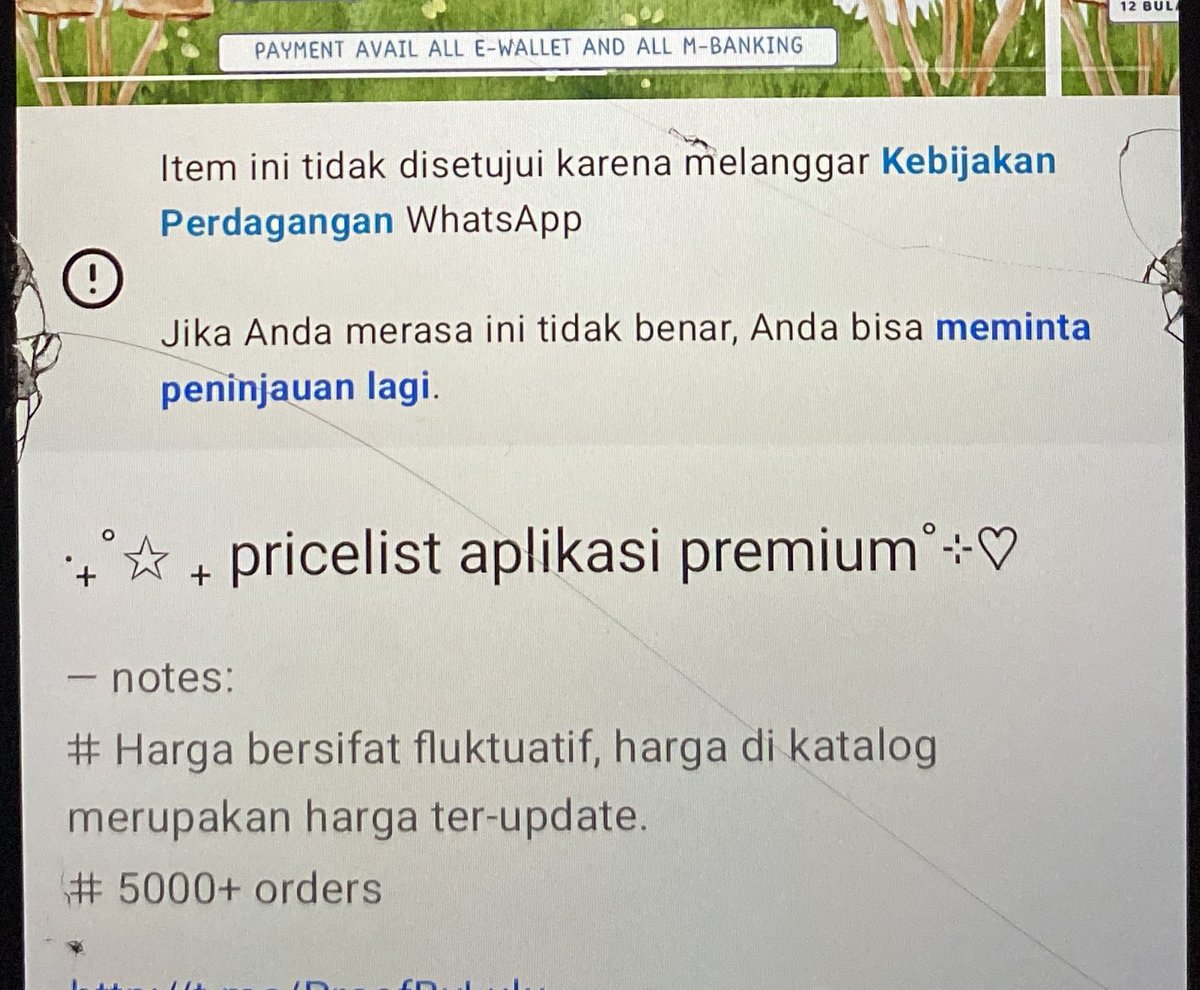 lulubaei's tweet photo. guys ada yang bisa kasiih saran ga biar aman? aku uda 2 taun pake katalog di wabis aman aman aja, baru kali ini giniii🥲 https://t.co/IhTE6gWWCP