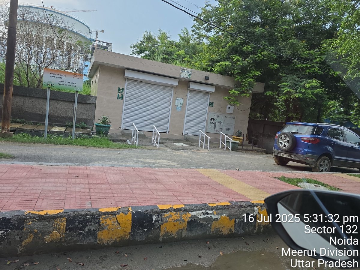 Why is public toilet closed at 5.30 ? also there is no dustbin outside for a long time here , plz do the needful <a href="/noida_authority/">NOIDA Authority</a> <a href="/CMOfficeUP/">CM Office, GoUP</a> <a href="/CeoNoida/">CEO, NOIDA Authority</a> <a href="/PankajSinghBJP/">Pankaj Singh</a> <a href="/RanjanTomar/">Dr. Ranjan Tomar</a> <a href="/gopalkagarwal/">Gopal Krishna Agarwal</a> <a href="/prchandna/">पुष्कर राज चांदना (भाजपा कार्यकर्ता, नोएडा 🇮🇳)</a> <a href="/vinodsharmanbt/">Vinod Sharma (EncyclopediaNoida)</a> <a href="/MinakshiTyagi10/">Minakshii Tyagi</a> <a href="/Deepadi11/">Deepa Devi</a> <a href="/NandiGuptaBJP/">Nand Gopal Gupta 'Nandi'</a>