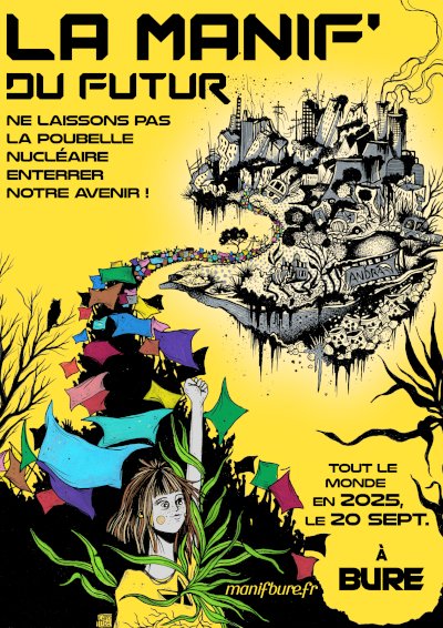 Commandez les affiches pour la Manif du Futur à #Bure ici tinyurl.com/27fckvyc