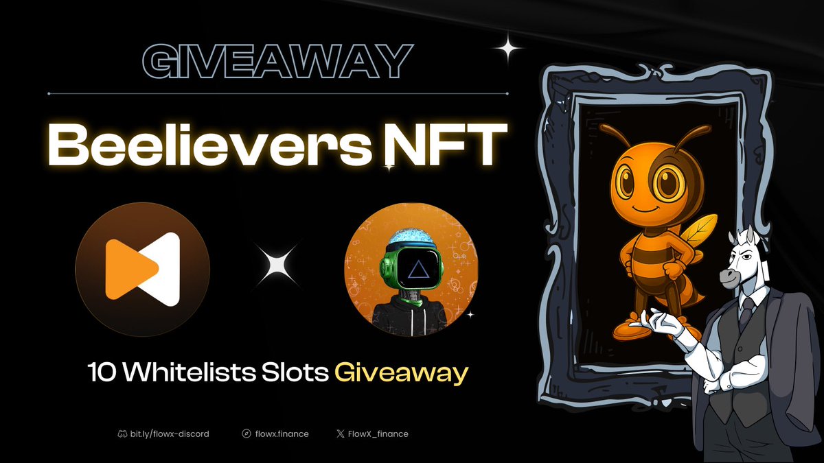 Jhuvers (@jhuversonsui) on Twitter photo 🚨 GIVEAWAY ALERT 🚨
I am giving away 10 Whitelist spots powered by <a href="/FlowX_finance/">FlowX Finance 🦓</a> to beelivers for the upcoming <a href="/goNativeCC/">Native | Bitcoin Yield Hub🐝</a> NFT Mint.
How to enter
1️⃣ Follow <a href="/JhuVersOnSui/">Jhuvers</a> <a href="/FlowX_finance/">FlowX Finance 🦓</a> <a href="/goNativeCC/">Native | Bitcoin Yield Hub🐝</a>
2️⃣ Like & Retweet 🔁
3️⃣ Comment your Sui address and <a href="/GiveRep/">GiveRep</a>
4️⃣Tag 2 🚨 GIVEAWAY ALERT 🚨
I am giving away 10 Whitelist spots powered by <a href="/FlowX_finance/">FlowX Finance 🦓</a> to beelivers for the upcoming <a href="/goNativeCC/">Native | Bitcoin Yield Hub🐝</a> NFT Mint.
How to enter
1️⃣ Follow <a href="/JhuVersOnSui/">Jhuvers</a> <a href="/FlowX_finance/">FlowX Finance 🦓</a> <a href="/goNativeCC/">Native | Bitcoin Yield Hub🐝</a>
2️⃣ Like & Retweet 🔁
3️⃣ Comment your Sui address and <a href="/GiveRep/">GiveRep</a>
4️⃣Tag 2