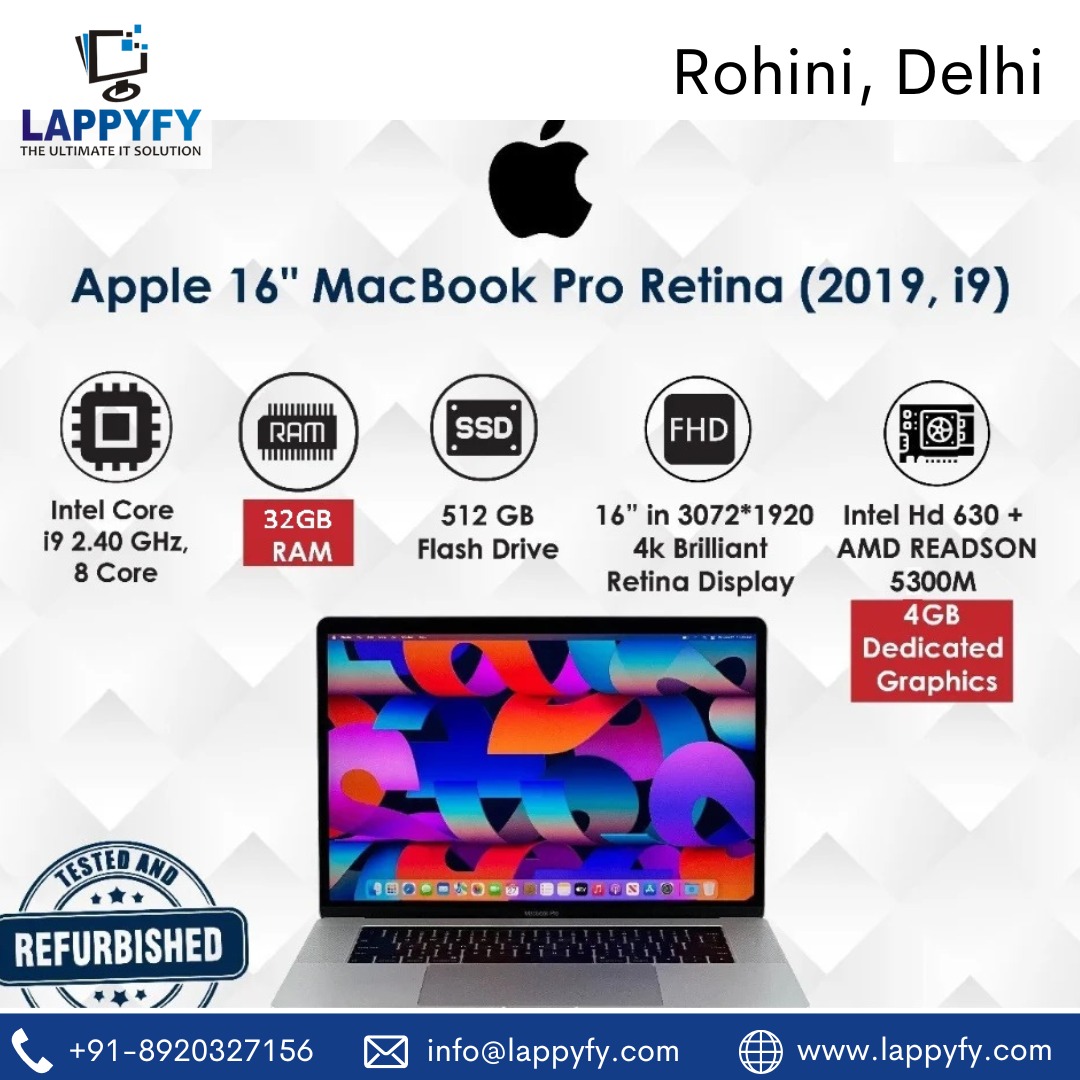 lappyfy's tweet photo. 🚀 Power meets perfection — without breaking the bank!
Say hello to the Refurbished Apple MacBook Pro 16” (2019) – built for creators, coders, editors &amp; pros who demand top-tier performance. https://t.co/qDtcXyVAAd