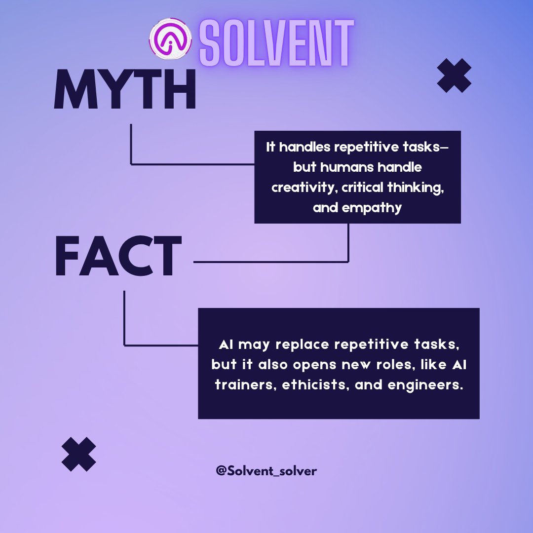 Solvent_Solver's tweet image. From saving time to boosting productivity, AI is changing the game.Are you keeping up? 💡#AIAutomation #WorkSmarter #FutureReady #TechRevolution #AIinAction