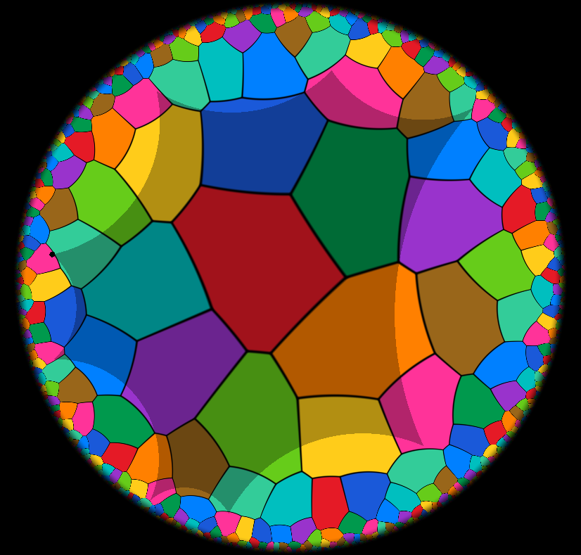Chen_Hao's tweet photo. Three monohedral tilings of genus-2 Riemann surface by heptagons, obtained by the group of WANG Erxiao from Zhejiang Normal University.  Code is available at https://t.co/OssxztseCf and also on Shadertoy (links in the GitHub repository). https://t.co/CNUV0R8F84