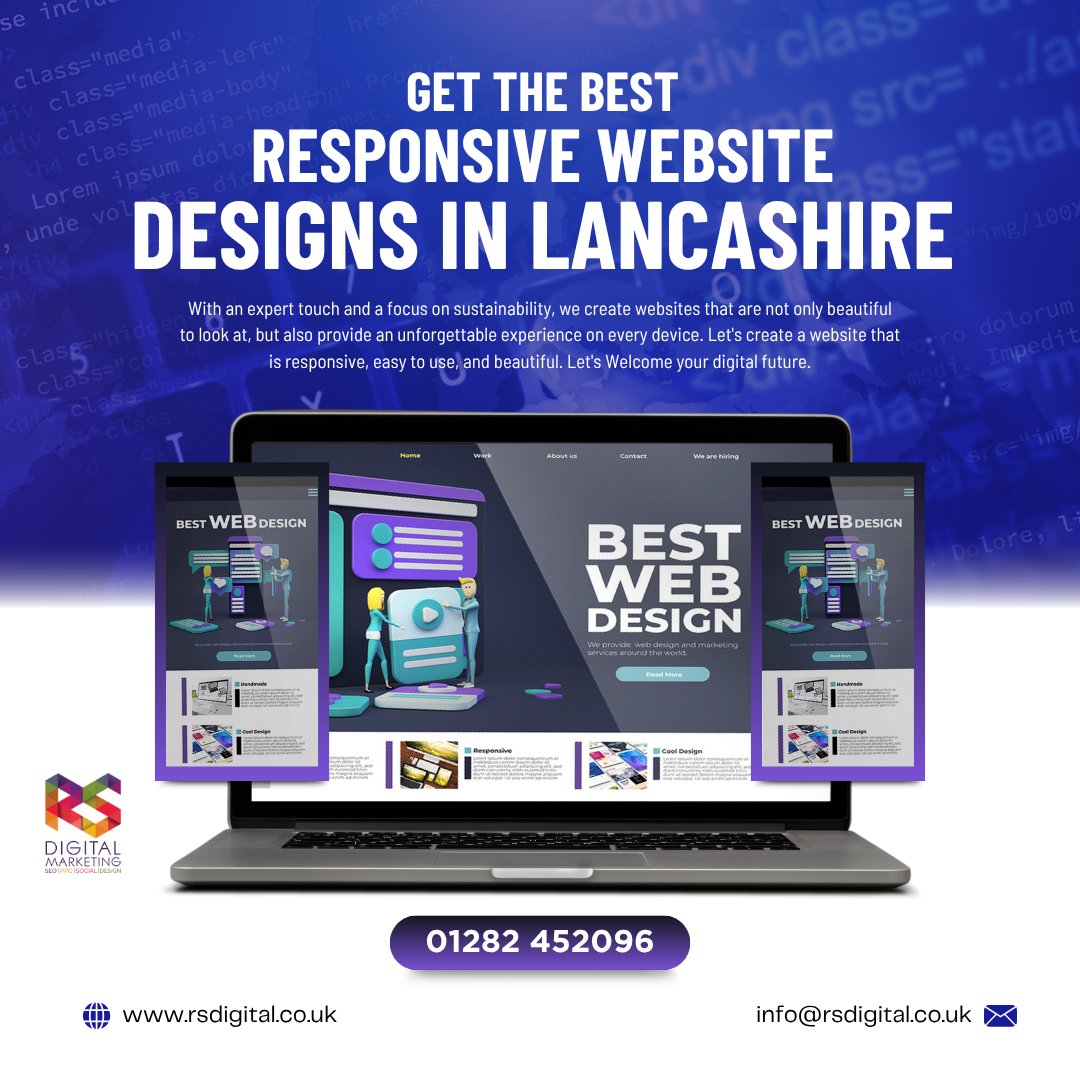 RSDigi's tweet image. First impressions matter — make yours unforgettable.

At RS Digital, we specialise in Website Design Lancashire businesses trust to look great, load fast, and convert visitors into customers.

#WebDesign #LancashireBusiness #CustomWebsites #DigitalMarketing #RSDigital