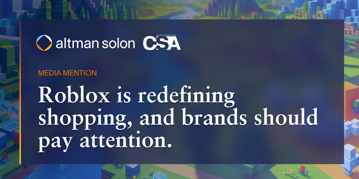 🛒34% of <a href="/Roblox/">Roblox</a> players buy clothes and accessories inspired by their avatars.
Our latest study, featured by <a href="/ChainStoreAge/">Chain Store Age</a>'s Dan Berthiaume, shows fandom is moving off-screen and fueling real-world sales.
👉 Read more: altmnsol.co/40UFBld
 #Gaming #RetailTrends #AltmanSolon