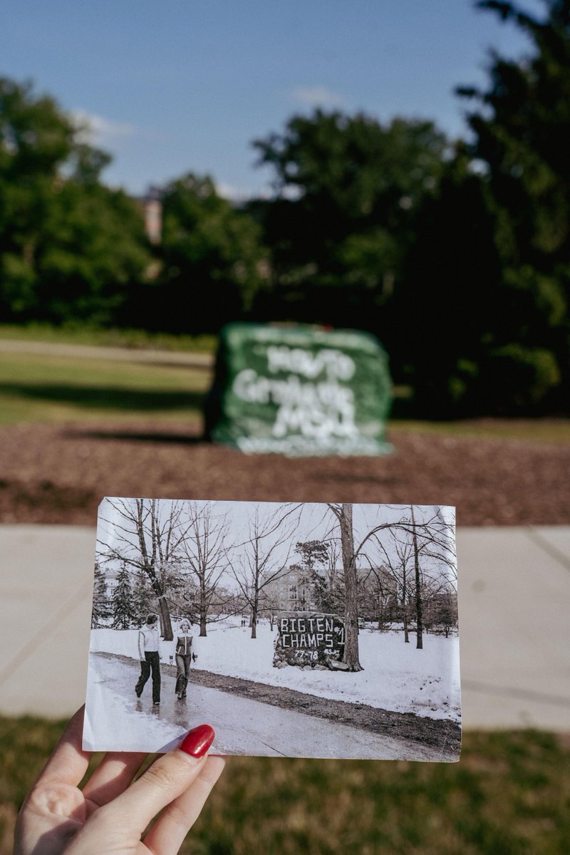 Many of MSU’s campus buildings and landmarks represent the history of excellence and tradition that has defined the university for 170 years. 

📍Beaumont Tower (1928)
 
📍Beal Botanical Garden (1873)
 
📍Farm Lane Bridge (1936)
 
📍The Rock (1873)