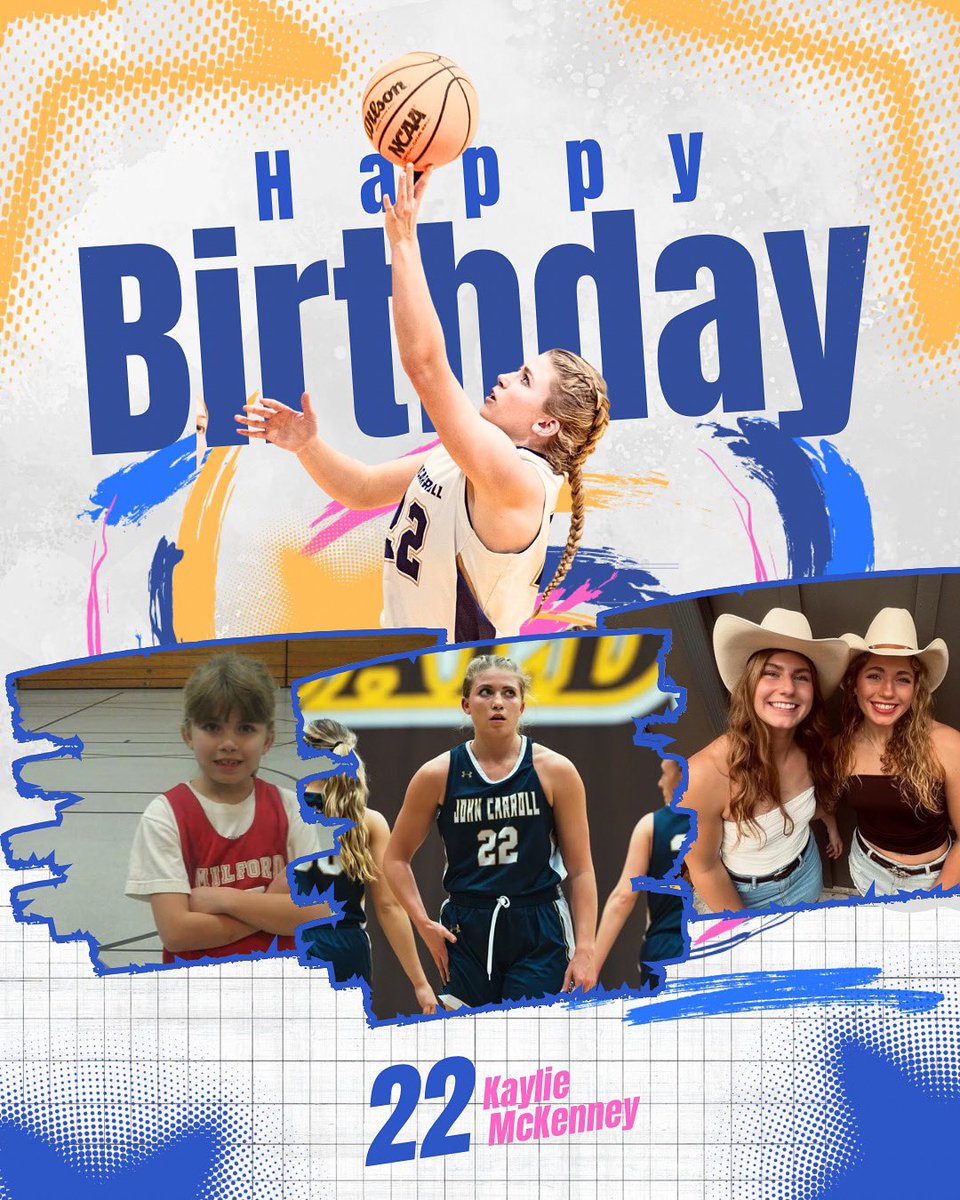 JCU_WBB's tweet image. It’s a Blue Streak birthday! Everyone wish rising senior forward, Kaylie McKenney, a Happy Birthday! 🥳⚡️