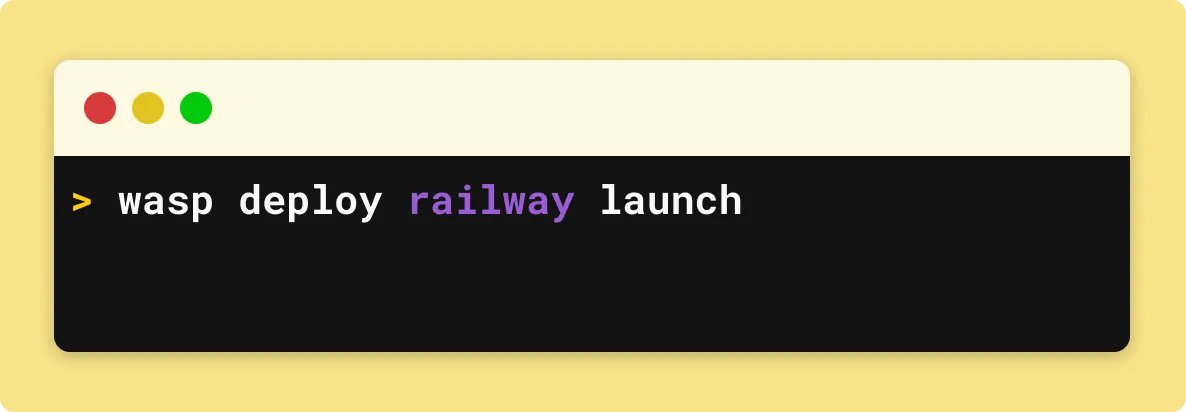 Wasp 0.17.0 is out  🎊

- One-command <a href="/Railway/">Railway</a> deployment with Wasp CLI is here
- Upgrade to <a href="/UseExpressJS/">ExpressJS</a> 5 which is the latest version
- Support for authentication with Slack
- Some new configuration hooks like `onAfterEmailVerified` and `prismaSetupFn`