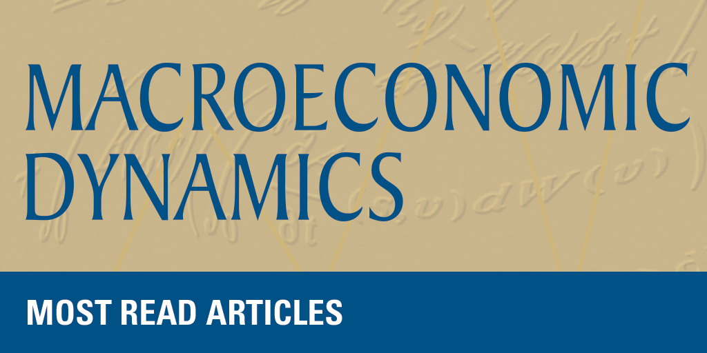 CambUP_Econ's tweet image. Check out the most-read articles from Macroeconomic Dynamics:
📚 cup.org/3THhi6u