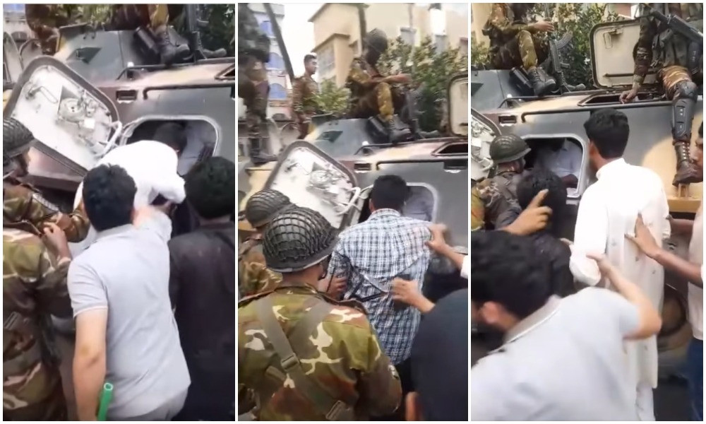 গোপালগঞ্জ থেকে সেনাবাহিনীর এপিসিতে এনসিপি নেতারা