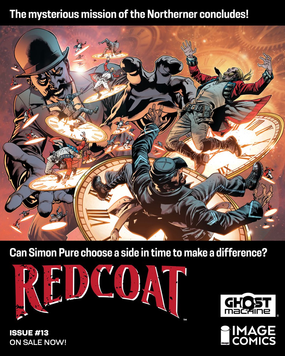 GhostMachinePro's tweet image. On sale now anywhere to buy @ImageComics REDCOAT #13 changes Simon Pure and the world of The Unnamed with its final pages!