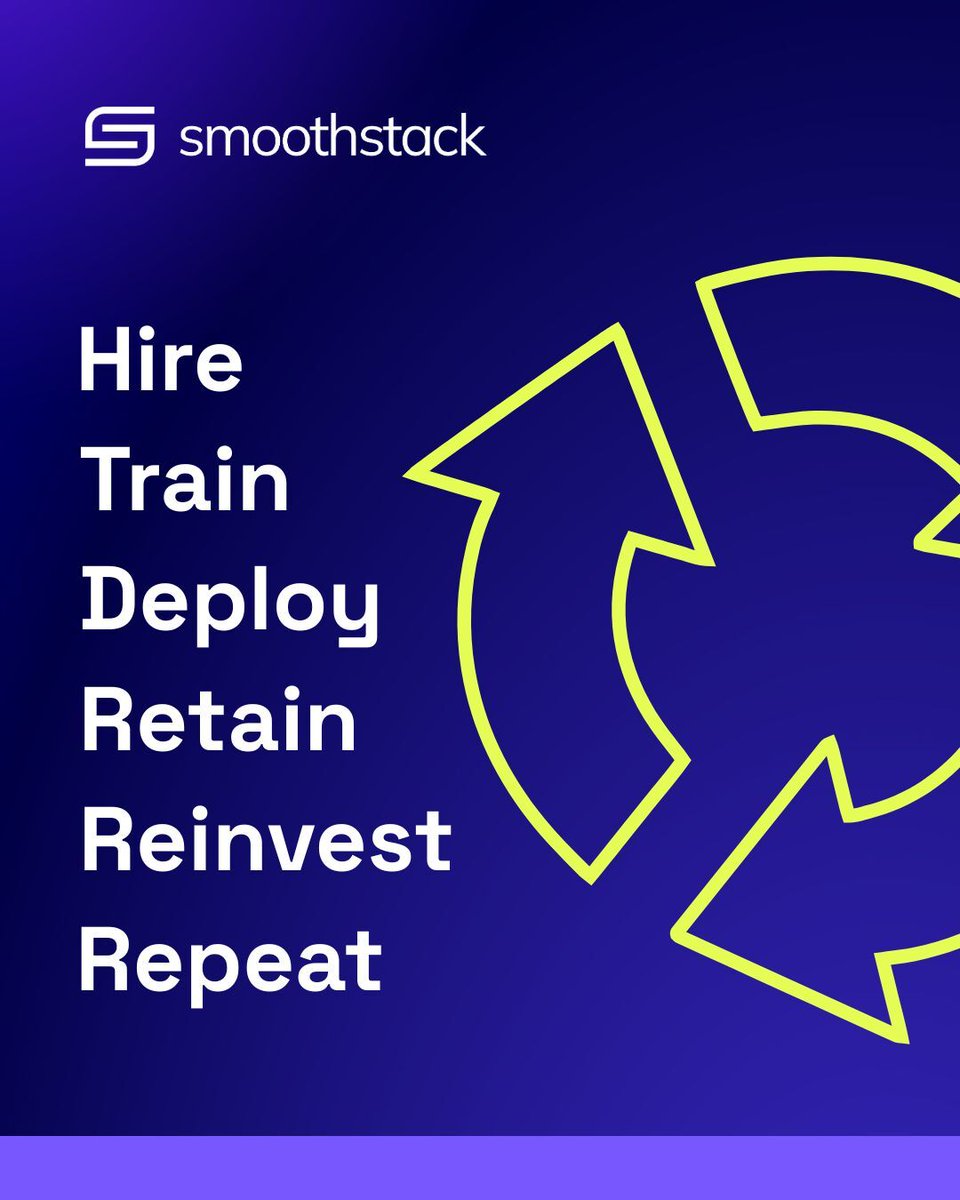 Smoothstack's tweet image. HTD isn’t a stopgap — it’s a system.
One that keeps your workforce flowing, not stalling.
#HTD #TechTalent #BuiltNotBought #Smoothstack #StackedforSuccess #TalentDevelopment