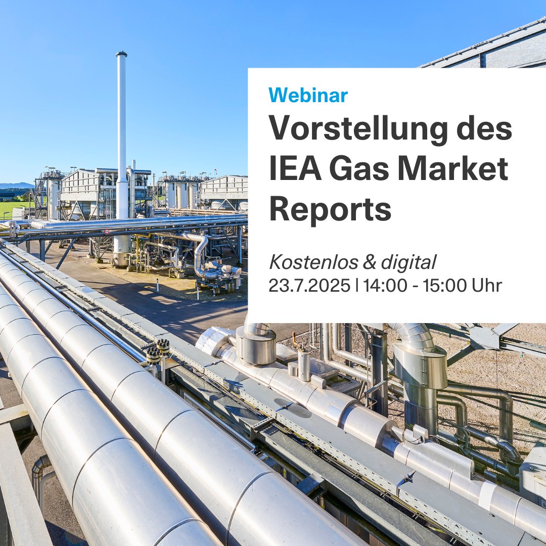 DIE GAS- UND WASSERSTOFFWIRTSCHAFT (@gas_und_h2) on Twitter photo Der neue <a href="/IEA/">International Energy Agency</a> Gas Market Report der ist da! Was bewegt die Gasmärkte weltweit, welche Trends zeichnen sich ab – und was bedeutet das für Europa? Jetzt anmelden zu unserem #Webinar mit IEA-Experten Gergely Molnar & Frederick Ritter Jetzt anmelden
👉sholink.to/iea-q3-2025 Der neue <a href="/IEA/">International Energy Agency</a> Gas Market Report der ist da! Was bewegt die Gasmärkte weltweit, welche Trends zeichnen sich ab – und was bedeutet das für Europa? Jetzt anmelden zu unserem #Webinar mit IEA-Experten Gergely Molnar & Frederick Ritter Jetzt anmelden
👉sholink.to/iea-q3-2025