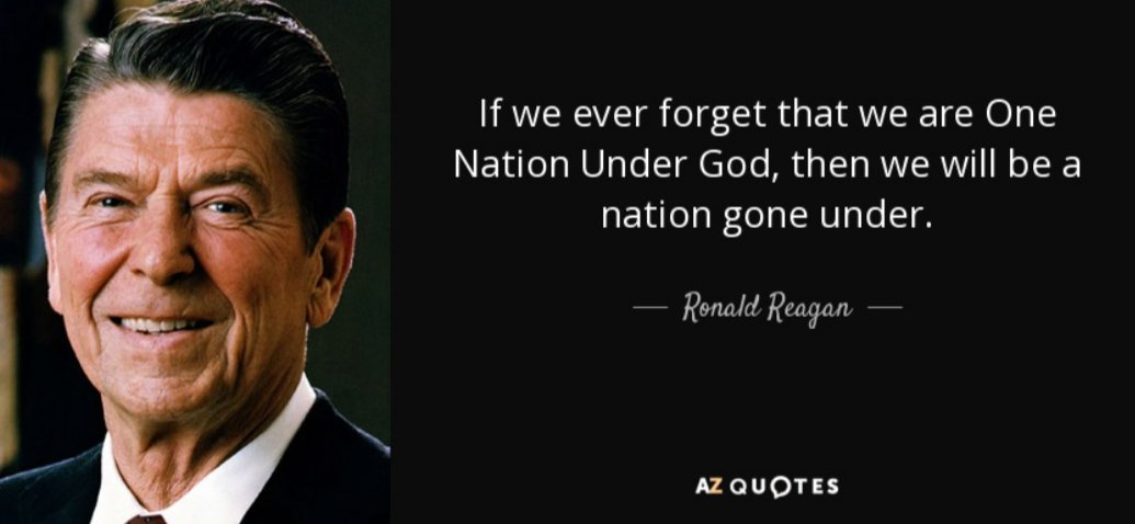 REAGAN - ONE NATION UNDER GOD!!!