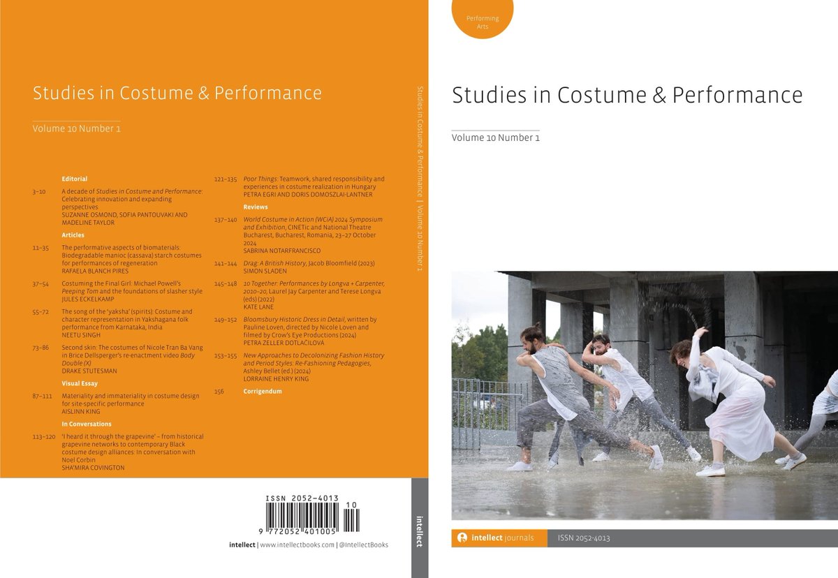 IntellectBooks's tweet image. Studies in Costume & Performance 10.1 is out now!
Including ‘Costuming the Final Girl: Michael Powell’s Peeping Tom and the foundations of slasher style’ by Jules Eckelkamp
@fashionnetuk @TaPRA_
intellectdiscover.com/content/journa…