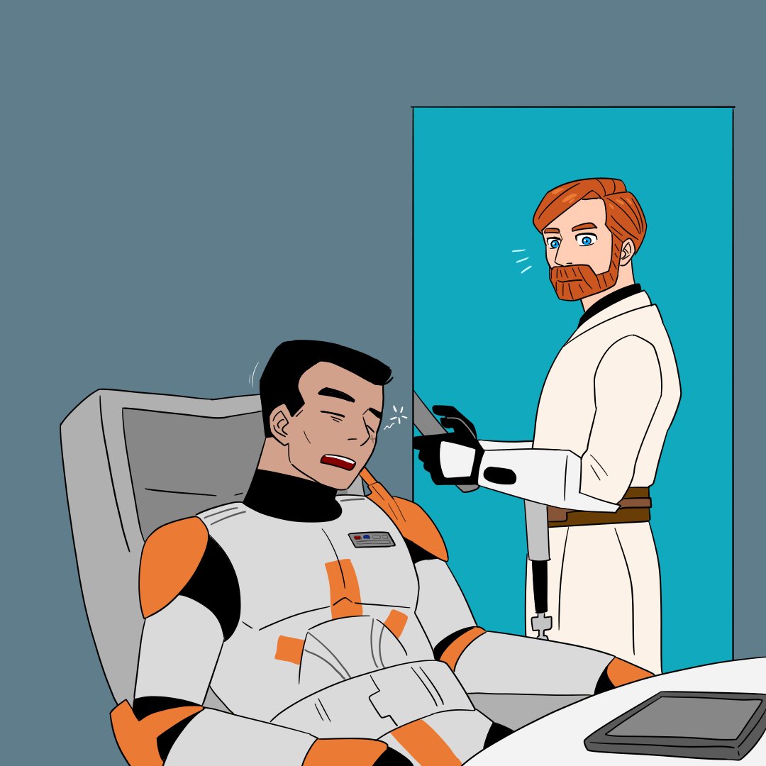 Cody 😴 &amp; ObiWan 😮
.
.
.