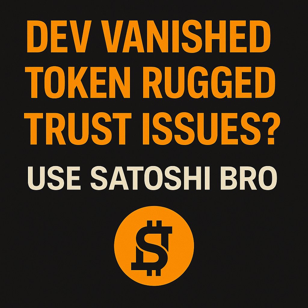 bro_satoshi's tweet image. Your dev vanished. Your token is rugged. Your hopes were deleted.
All because you didn’t use Satoshi Bro. 💻🔥

No code. No devs. No trust issues.

Just launch like a real degen.

#SatoshiBro #CryptoTwitter #NoCodeCrypto #PumpFunRival #DeFiBuilder #web3 #newmemecoin
