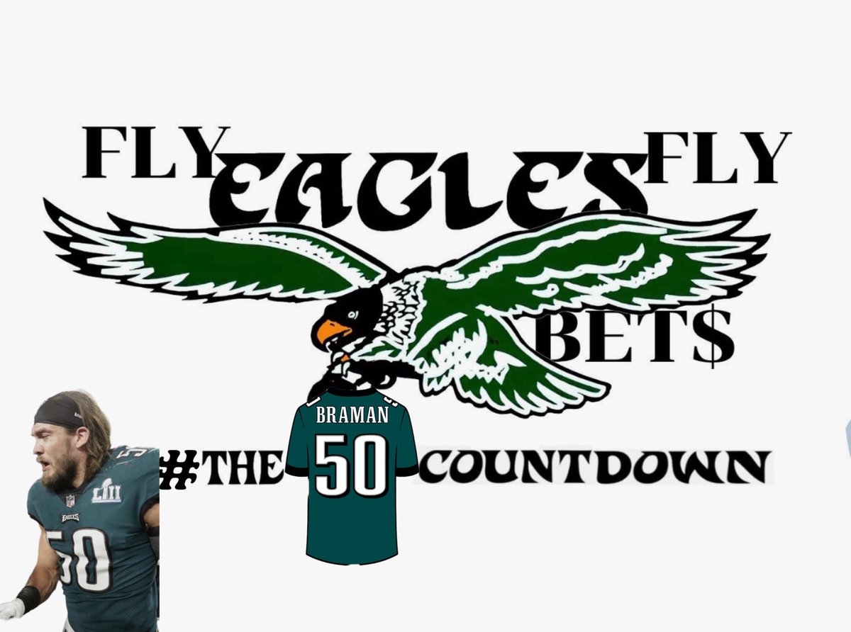 Fly_EaglesBets's tweet image. 50 days until Eagles Week 1 🦅⏳
Today, for #TheCountdown we honor a true warrior — Bryan Braman, who proudly wore #50 and brought relentless energy to special teams and beyond.
Braman is currently battling a rare form of cancer, and the entire Eagles family is behind him.…