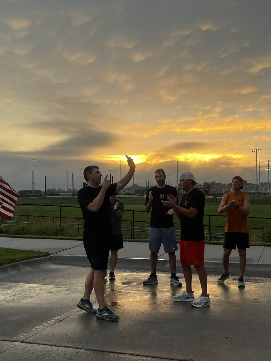 The leadership torch <a href="/F3TheDune/">F3TheDune</a> has officially been passed!

Thank you Larry Legend for saying yes to being a HIM and your continued leadership!

Thank you Hosel Rocket for accepting the shovel 🇺🇸 and for always sharing the F3 Omaha good news!

#shovelpass 
#FreedToLead