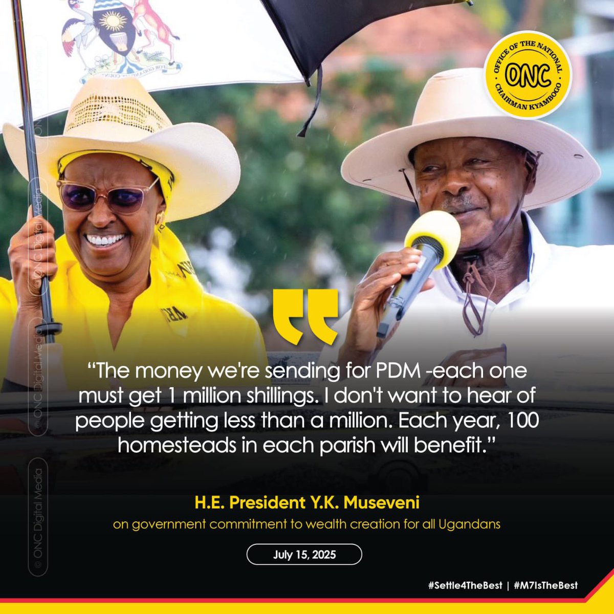 Njjerumedia's tweet image. President @KagutaMuseveni has reaffirmed his unwavering commitment to fighting poverty within communities. He also vowed to take action against individuals who exploit and rob citizens during the distribution of Parish Development Model (PDM) funds.
#Settle4TheBest #M7IsTheBest