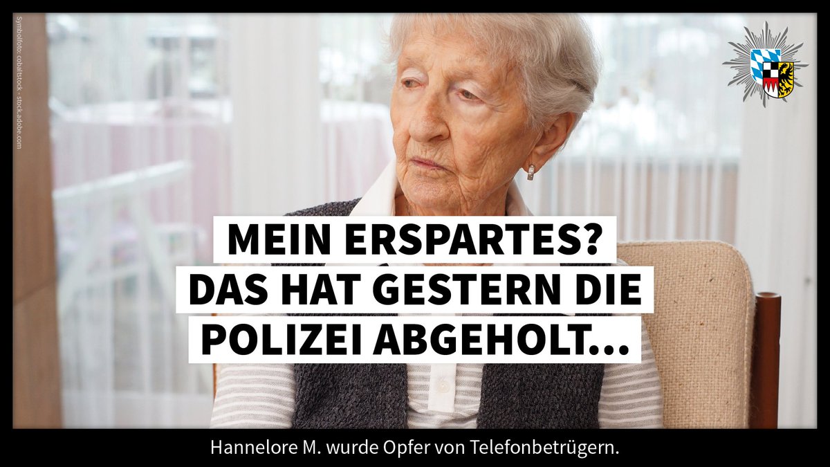 Erfolg gegen #Callcenterbetrug. In den vergangenen Tagen gelang es, mit Hilfe aufmerksamer Zeugen, insgesamt vier Geldabholer im Bereich #Nürnberg auf frischer Tat festzunehmen.

polizei.bayern.de/aktuelles/pres…