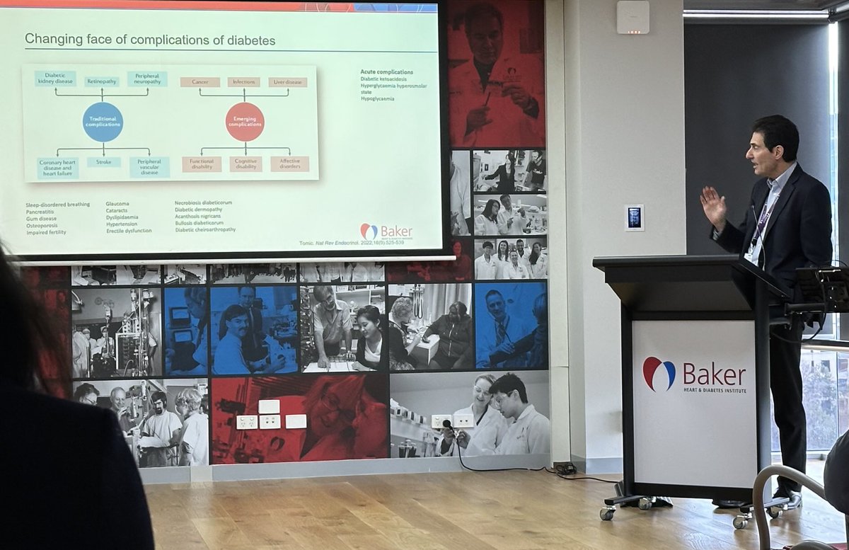 Prof_AJ_Jenkins's tweet image. Thanks Prof Jonathan Shaw for a great lecture about progress in diabetes care and research for Diabetes Week 2025