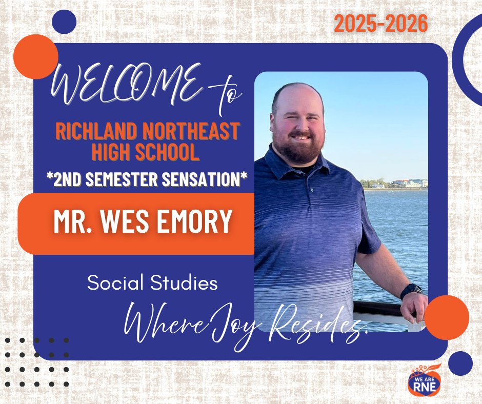 RNECavaliers's tweet image. Welcome Back, Mr. Emory!!! @drmarlonthomas @Sabrina_suber @richlandtwo