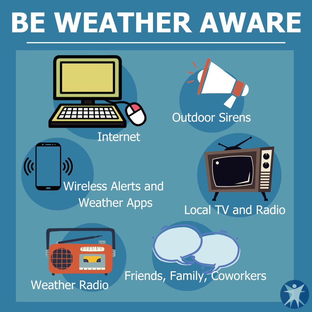 DHSWI's tweet image. You'll want to be #weather aware today as #storms are expected across most of the #Wisconsin and some could be severe. Be sure you have a few ways to get watches and warnings and have a plan to be safe.
Learn more at dhs.wisconsin.gov/climate/storms…
#wiwx #NationalWeatherService
