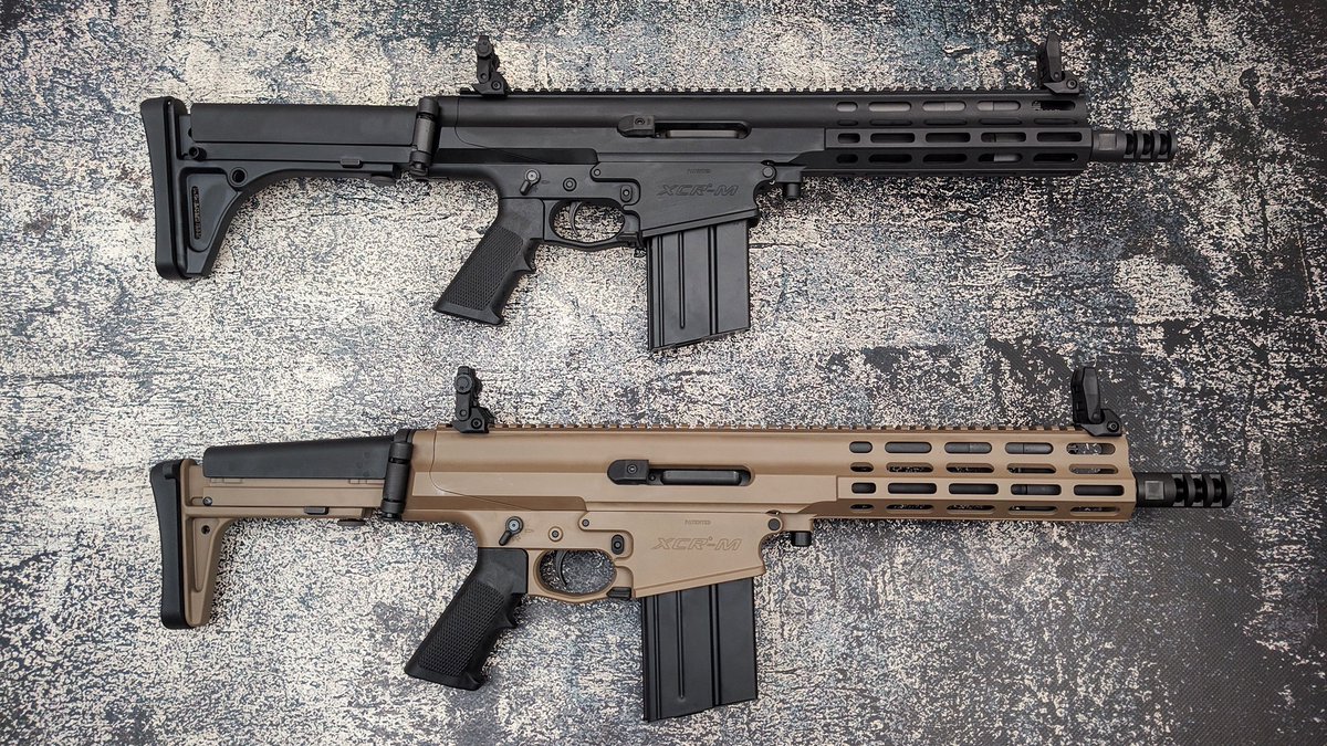 RobinsonArms's tweet image. XCR-Ms in 8.6 Blackout with 9.5" barrels. There's almost zero recoil shooting subsonic ammo with a suppressor. You can also convert it to shoot .308 or 6.5 Creedmoor with barrels up to 18.6" in length.
#86blackout #308win #65creedmoor #xcr #tactical