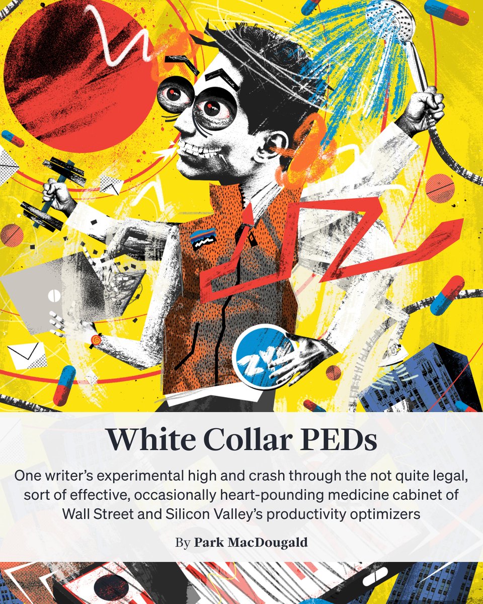 Colossus (@joincolossus) on Twitter photo White Collar PEDs
Are productivity drugs worth the trade-offs?
Find out as reporter <a href="/hpmcd1/">Park MacDougald</a> test-drives Wall Street and Silicon Valley’s favorite “prodrugs,” trying everything from Vyvanse to Zyn to Huberman-style “nootropic” optimization. White Collar PEDs
Are productivity drugs worth the trade-offs?
Find out as reporter <a href="/hpmcd1/">Park MacDougald</a> test-drives Wall Street and Silicon Valley’s favorite “prodrugs,” trying everything from Vyvanse to Zyn to Huberman-style “nootropic” optimization.