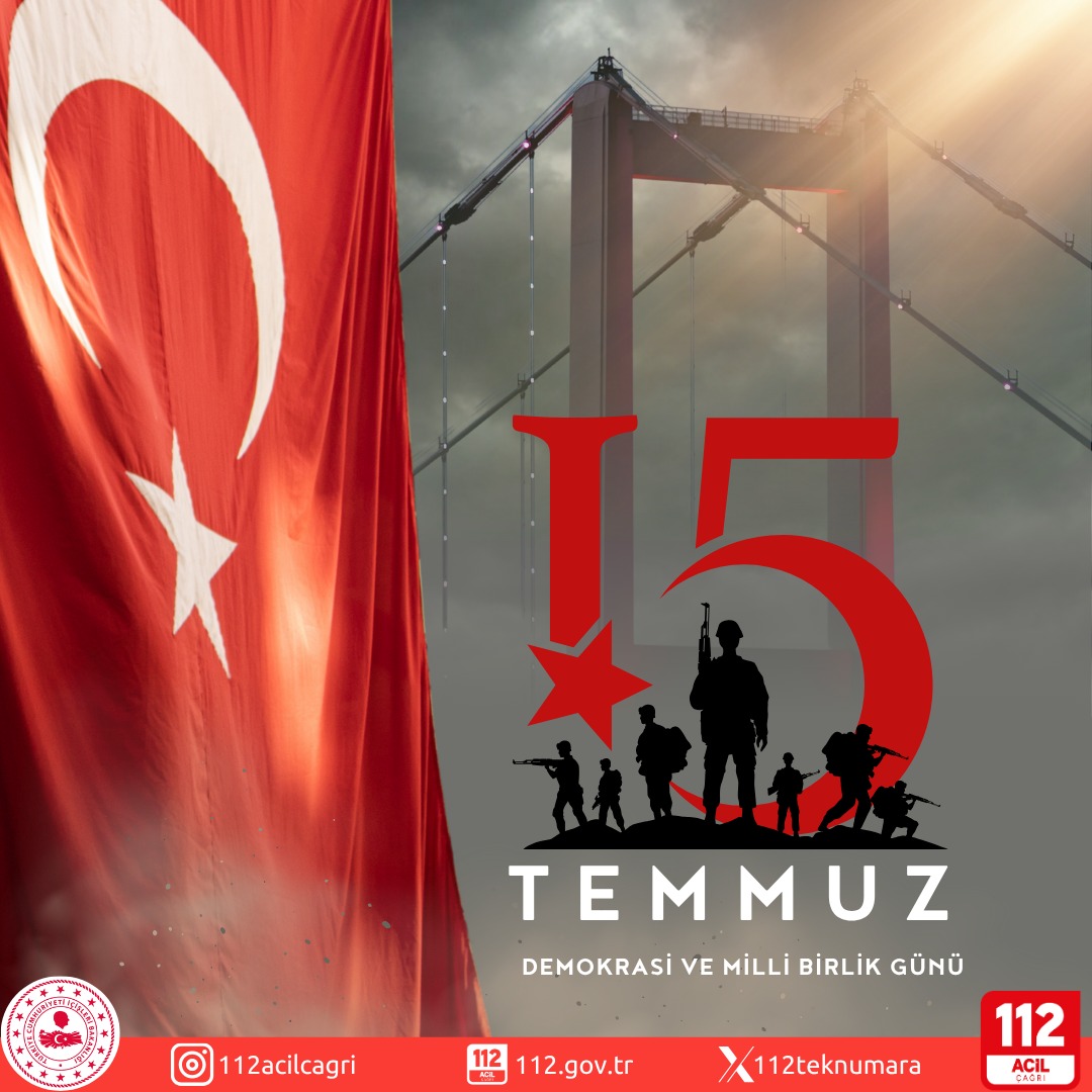 🇹🇷 15 Temmuz 2016

Demokrasiye, millet iradesine ve bağımsızlığımıza kasteden hain girişime karşı, canı pahasına direnen milletimizin destan yazdığı gündür.

Şehitlerimizi rahmetle, gazilerimizi minnetle anıyoruz. <a href="/illeridaresi/">İller İdaresi Genel Müdürlüğü</a> <a href="/112teknumara/">112 Acil Çağrı Merkezleri</a>